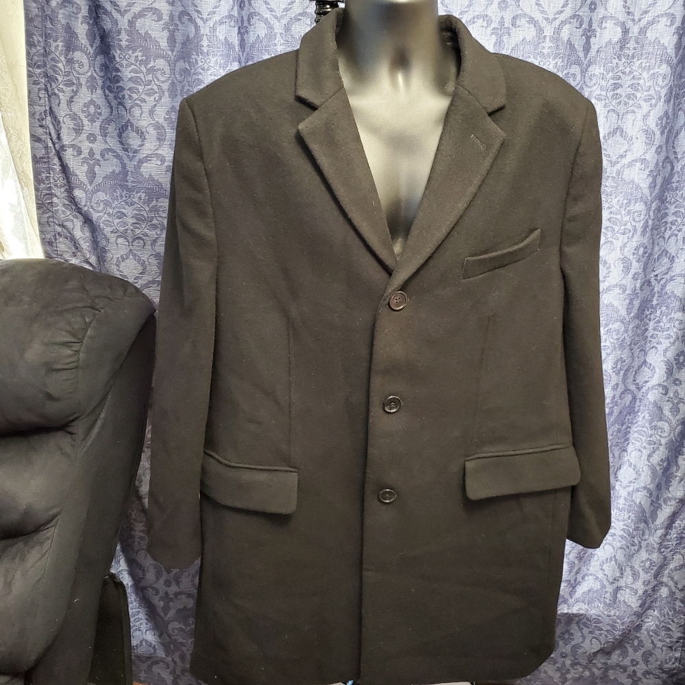 NWT BEN SHERMAN pea coat- XL Black